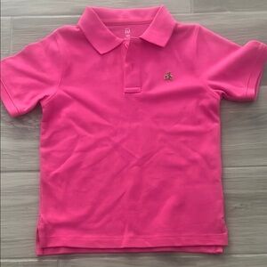 GAP Pink Polo Shirt Short Sleeve Classic